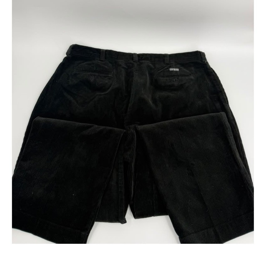 Polo Ralph Lauren Corduroy Pants Polo Cords 90s Vintage Mens 42x32 Black Street